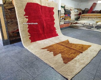 Handmade Pink Moroccan Wool Rug: Berber Home Decor