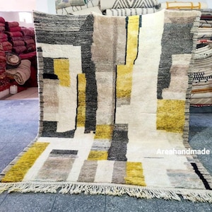 Teppich für Wohnzimmer , Handgemachter Teppich , Wollteppich , Beni Ourain Teppich , Berber Teppich 200x300, teppich.