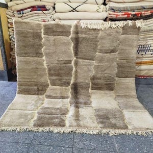 Moroccan rug - Natural beige rug, Handmade rug ,beige color ,Moroccan rug, Wool Rug,Beni Mrirt rug, made to order , berber moroccan carpet
