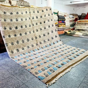 Moroccan Rug , Rug for living room unique, Handmade area rug, Wool Beni Ourain Rug, Colorful berber Rug, Custom Area Rug 8x10, teppich