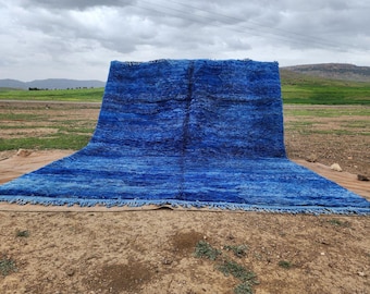 Handmade Beni Ourain Wool Rug: Bohemian Moroccan Decor