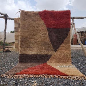Natural Beige Moroccan beni ourain Wool Rug - Custom Moroccan Handmade Beni Ourain Rug | Exclusive Beni Mrirt | Made to Order, morrocan rug