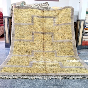 Moroccan polka Dot Rug - Morrocan rug - Dotted Beni ourain rug - Rug for Living room - Handmade berber rug, Custom Dotted rug, Wool area rug