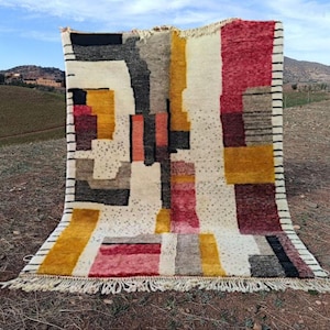 Moroccan Rug, Morrocan Rug for living room, Handmade area rug, Wool Beni Ourain Rug, Colorful berber Rug , Custom Area Rug 8x10, beni ourain