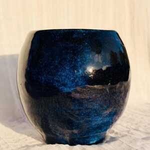 Handmade Self Watering Ceramic Planter, Orb Vase, Fits 3" Nursery Pot