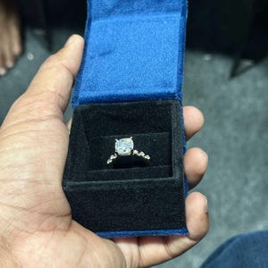 2 Carat Halo Engagement Ring, Cushion Cut Moissanite  Diamond, Statement Ring Sterling Silver 925 Brilliant  Timeless Promise Wedding Ring
