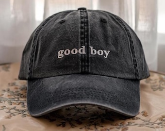 Embroidered Good Boy Baseball Hat: LGBTQIA+ Pride Queer Cap