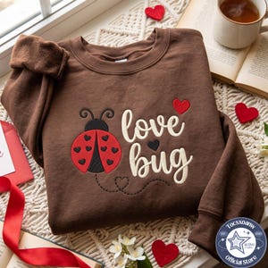 Embroidered Love Bugs Sweatshirt Dancing LadyBug Shirt, The Last Of The Bugs Tee, Bug lover gifts