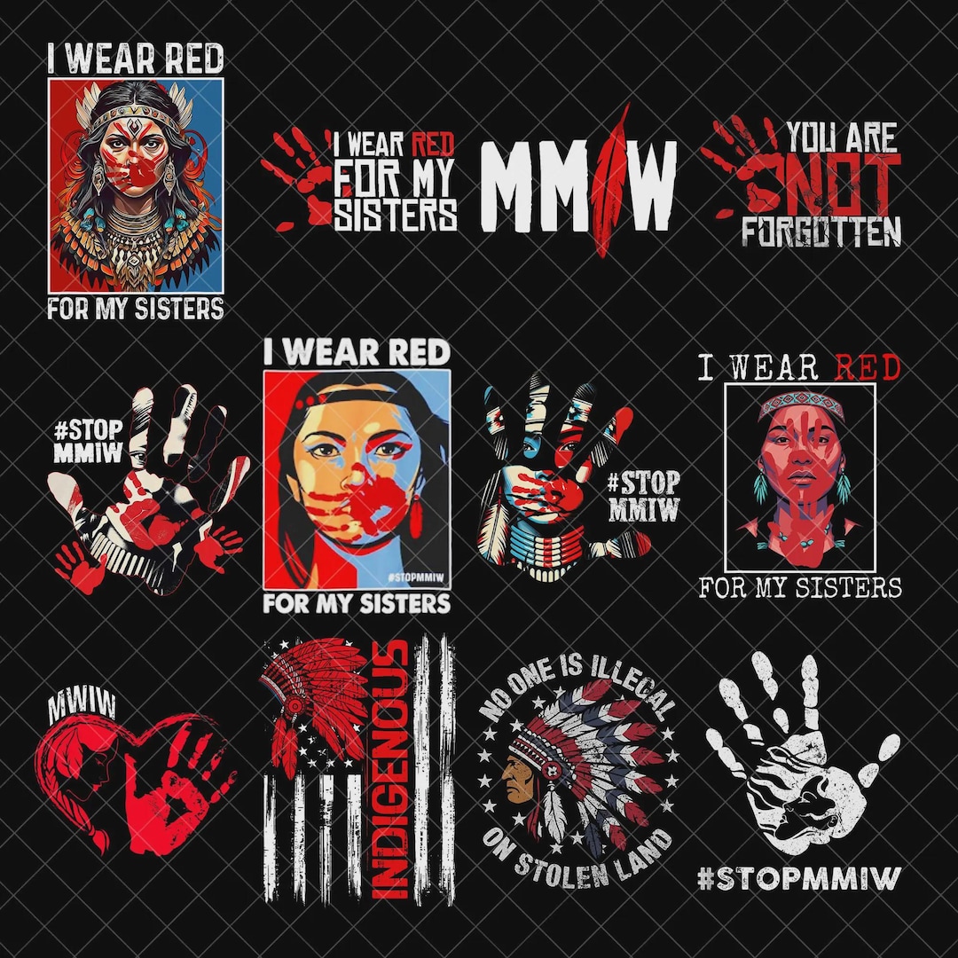 Red Hand Designs Native Red Hand Native American Bundle Png, Native Png, Indian Png, Human ...