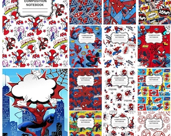 Composition Notebook Cover Digital Download Canva Editable - PDF
