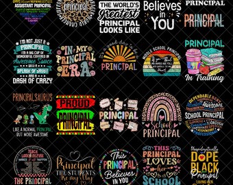 Funny School Principal PNG Bundle, Principal Png, Assistant Principal Png, Back to School Shirt Design, Education Sublimation Files