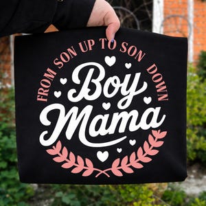 Boy Mama PNG Bundle, Boy Mom Shirt Design, Mama's Boy Quotes, Mom of Boys Graphics, Trendy Boy Mom Sublimation PNG image 5