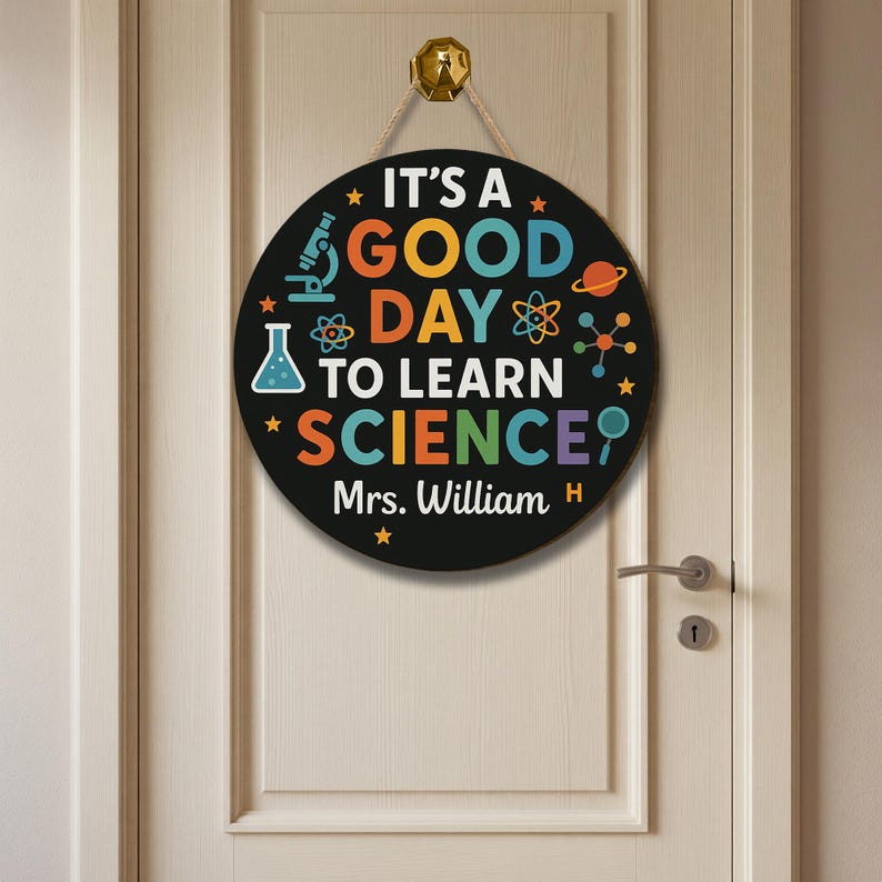 Custom Science Teacher Door Sign: STEM Classroom Decor - Etsy