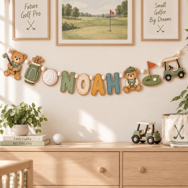 Fabric Golf Garland - Etsy