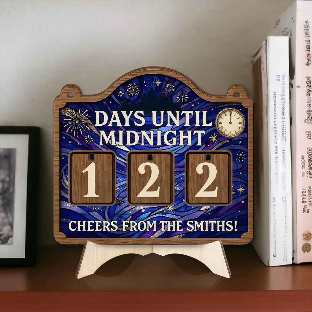 Custom Countdown Calendar - Personalized New Year Decor Days Until ...