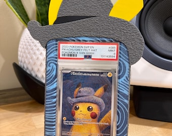 グレーのフェルト帽をかぶったピカチュウ ヴァン・ゴッホ製カスタム