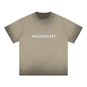 MIDNIGHT Gothic Streetwear Set | Cyberpunk T-Shirt & Shorts Bundle | Dark Academia Aesthetic | Unisex Alt Fashion | Reverse Dyed T-shirt