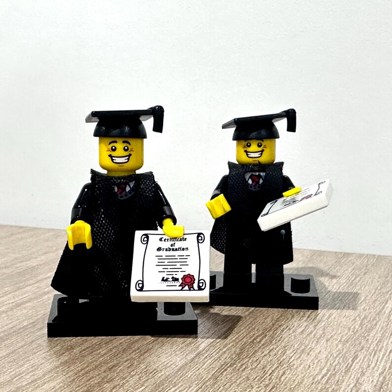 Lego Graduation Custom Graduation Minifigure, Brick Figure Keepsake, College High ...