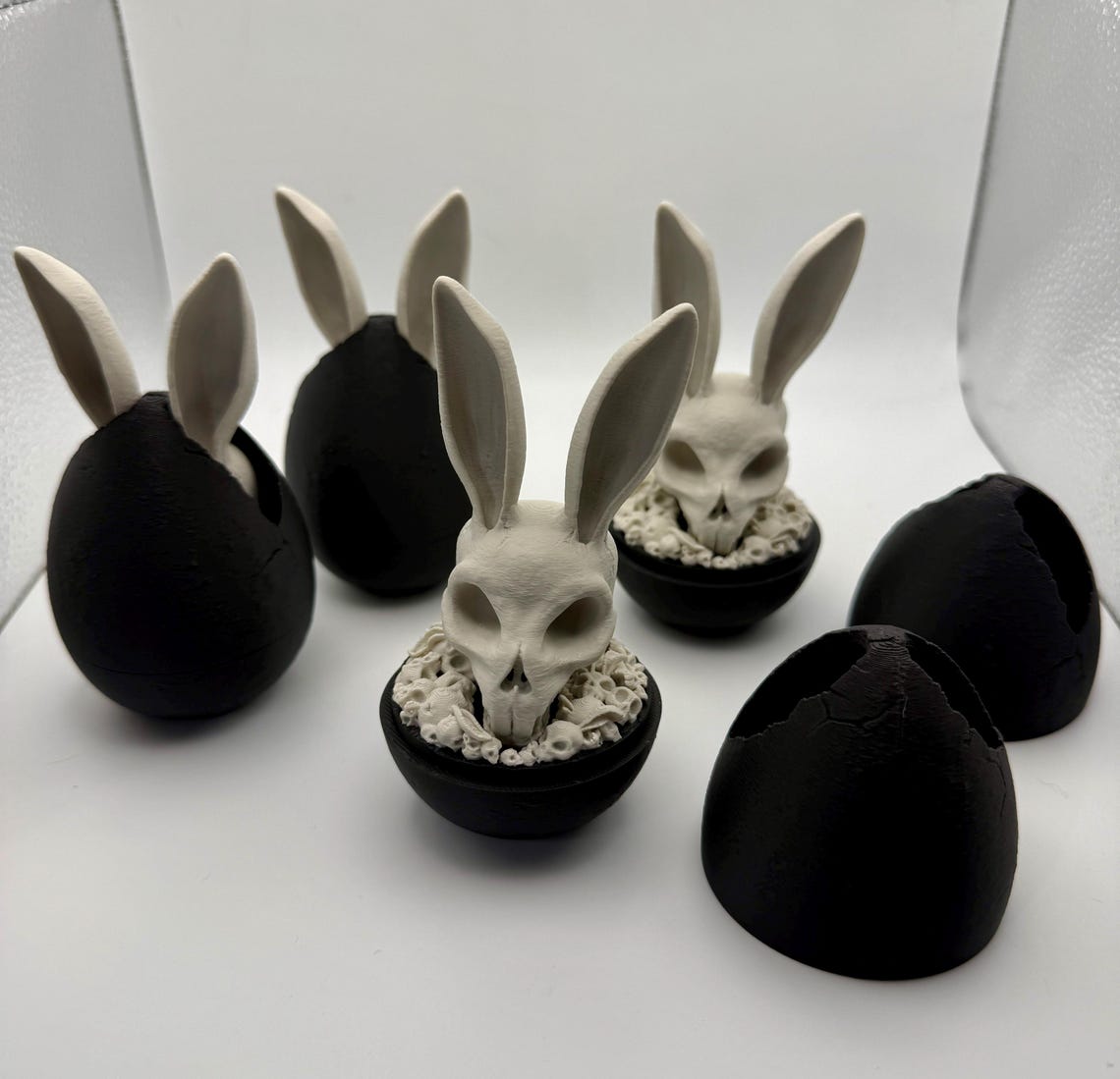 Stuffed Rabbit Skull Mini Bunny Skull Easter Egg, 3D Printed Gothic Decor - Etsy