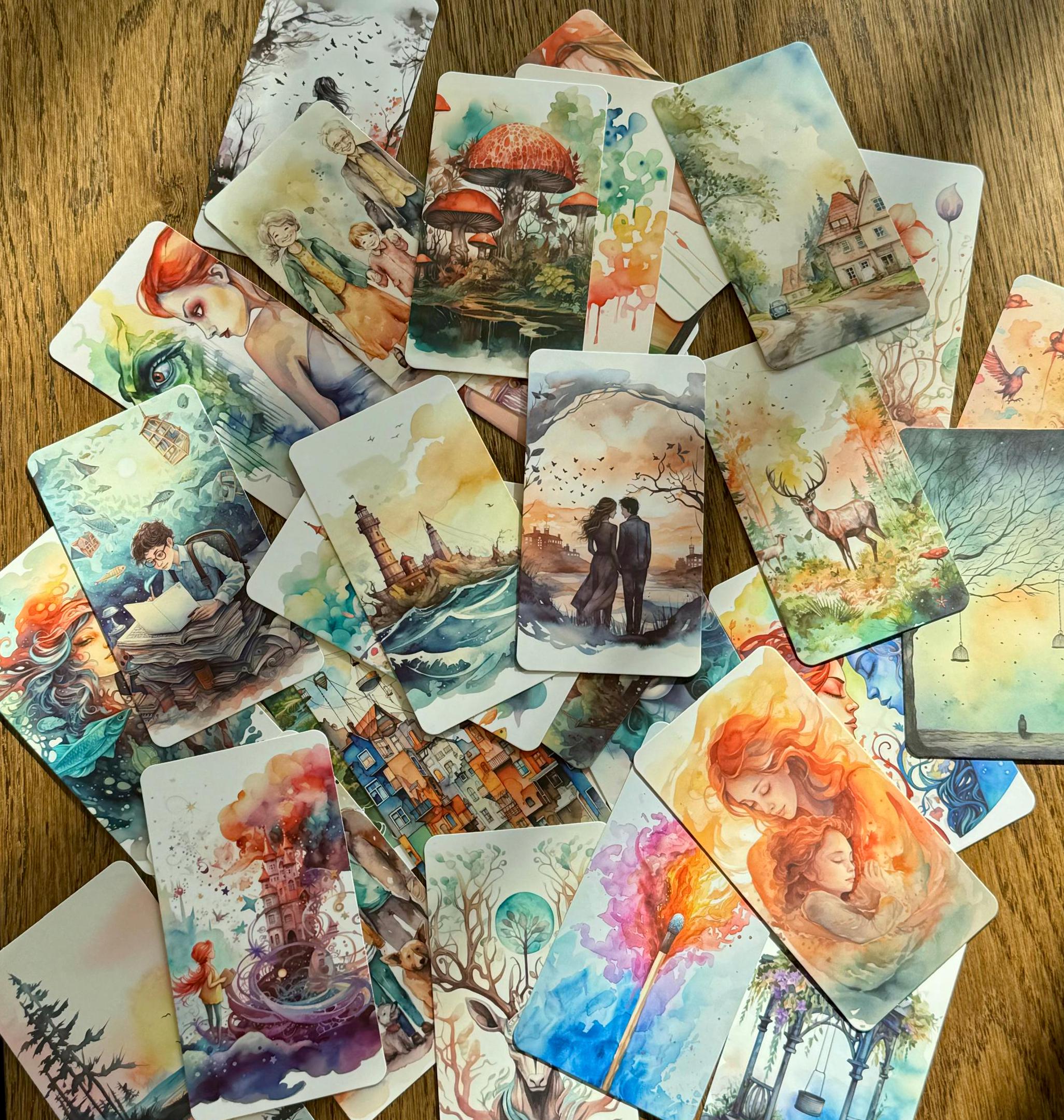Metaphoric Tarot Associative Cards | Contemplative Deck for Self-Discovery | Psychological Insight Coaching Tool | Therapy Guidance