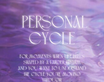 PERSONAL CYCLE - Insight into the themes and turning points of your next cycle