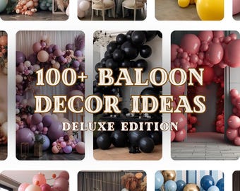 100+ Digital Images Balloon Design Ideas Templates | Garland Stylish Balloon Decorations | Balloon Artists Event Planners | Creative Bundle