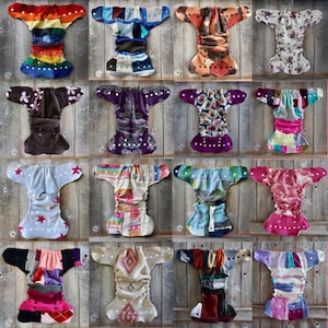Custom Upcycled Wool Diaper Cover: Patchwork or Plain, One Size