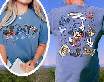 Disney Coquette Bow Mickey Sorcerer Some imagination huh Shirt, Walt Disney Fantasia Mickey Shirt, Fantasia Mickey T-shirts, Comfort Colors®