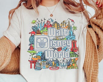 Vintage Disneyland Resort Comfort Colors® Shirt, Retro Disneyland Parks Shirt, Magic Kingdom Shirt, Disney Family Shirts, Disneyworld Shirts