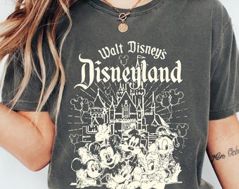 Vintage Disneyland Resort Comfort Colors® Shirt, Retro Disneyland Parks Shirt, Disneyworld Shirts, Disney Family Shirts, Magic Kingdom Shirt