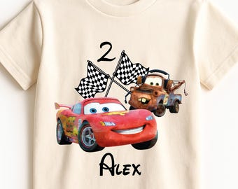 Disney Cars Birthday Shirt, Lightning McQueen Birthday T-shirt, Cars Family Trip Shirts, Disneyland Lightning McQueen Shirt, Comfort Colors®