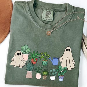 Ghost Plant Shirts Crazy Plant Lady T-Shirt, Ghost Plant Lady, Halloween Plants ,Ghost Plant Lady Shirt, Ghost Plant Shirts, Comfort Colors®