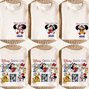Disney Mickey And Friends Cruise Line Custom Shirts, Disney Cruise Shirts, Disney Family Trip Shirt, Cruise Birthday Shirts, Comfort Colors®