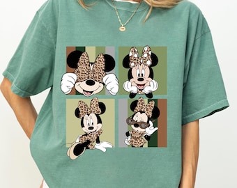 Comfort Colors® Safari Minnie Mouse Shirt, Leopard Minnie Mouse T-shirt, Animal Kingdom T-shirt, Disney Safari T-shirt, Minnie Mouse T-shirt