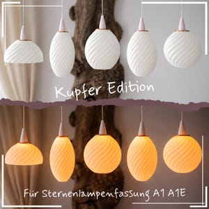 Kupferline  Lampenschirme A1 Nachhaltige Filigrane für Sternlampe / Sternfassung A1/A1E 13cm 3D gedruckter Schirm Biopolymer Abdeckkappe