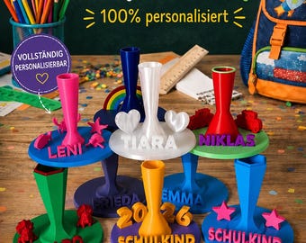 Original Großer Schultütenständer personalisierter Zuckertütenständer Zuckertüte Schultütenhalter Zuckertütenhalter Schulanfang Einschulung