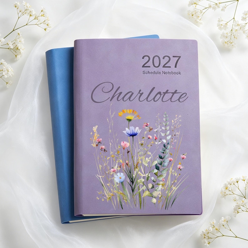 Personalized 2027 Planner Notebook, 365-Day Journal, Custom Daily Organizer, Work Efficiency Diary, Daily Planner, Perfect Gift, 6 Colors zdjęcie 3
