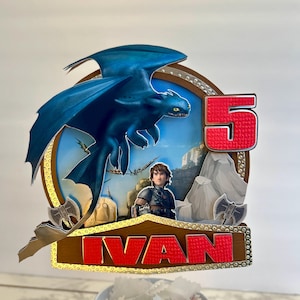 How To Train Your Dragon Cake Topper