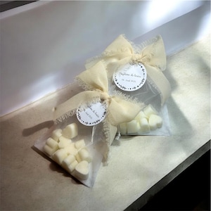 Sachet de fondant donut ou coeur - bonbonnière personnalisé, cadeau de mariage, cadeau de fiançailles, cadeau de baptême