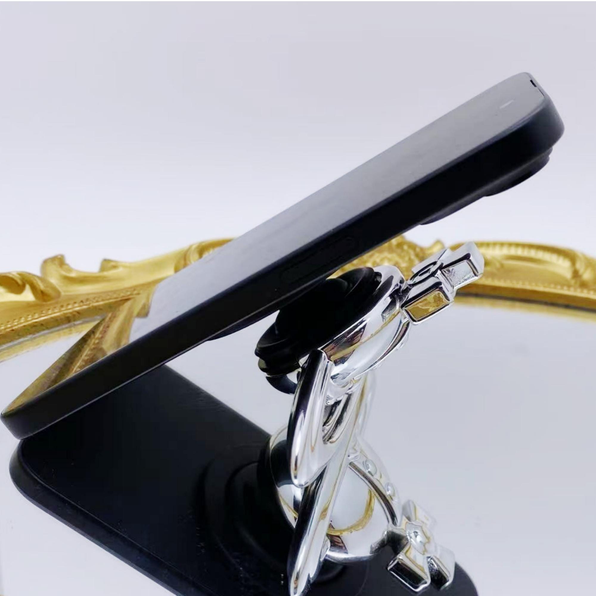 3D Printed Magasafe Phone Grip, Saturn Ring Design With Gothic