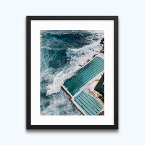 Sydney Bondi Beach Icebergs Art Print | Sydney Rock Pool Poster, Australia Ocean Photography, Coastal Wall Art Print, Summer Swimming Pool