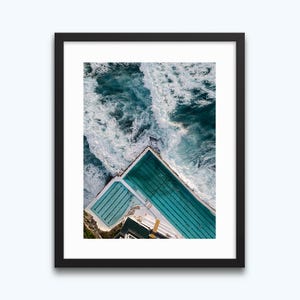 Sydney Bondi Beach Icebergs Art Print | Sydney Rock Pool Poster, Australia Ocean Photography, Coastal Wall Art Print, Swimming Pool