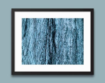 Iceland Glacier Aerial Print | Arctic Landscape Photography | Blue Ice Wall Art Poster