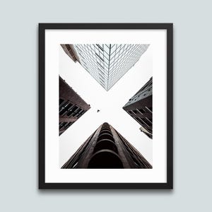 Urban Architecture Print: Geometric Cityscape Wall Art