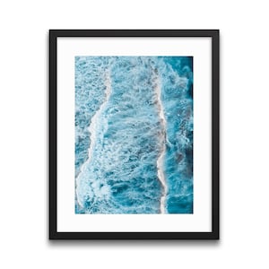 Aerial Surfers Print | Aerial Photography, Surf Wall Art, Travel Poster, Aerial Surf, Surfing Photo, Wave Print, Stormy Ocean Artwork