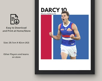 Sam Darcy - Western Bulldogs AFL Fan Art (Digital Download)