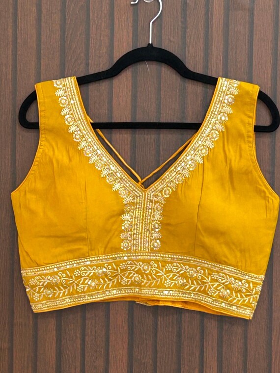 Mustard yellow blouse