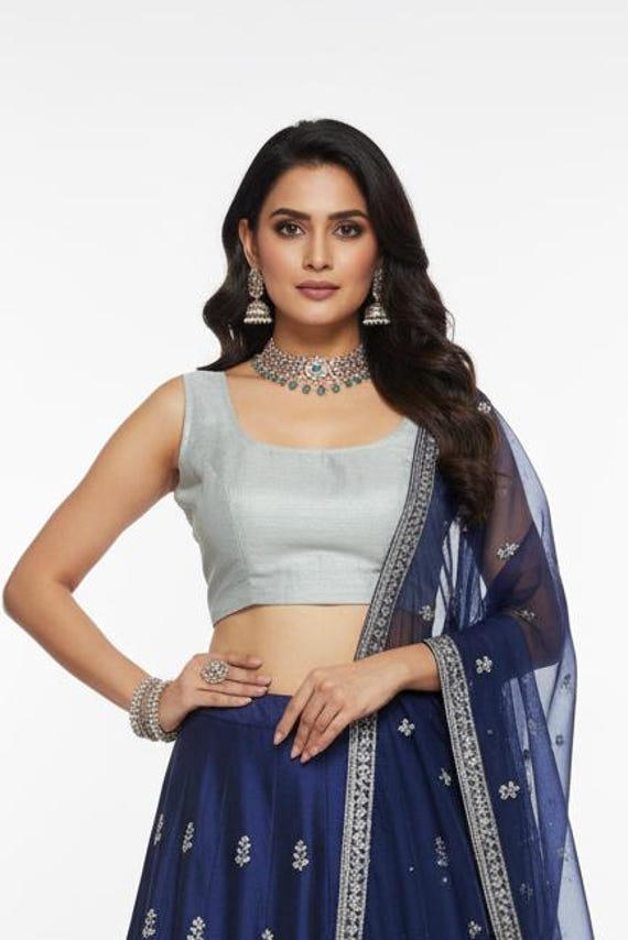 Light grey / silver grey blouse