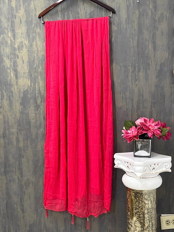 Chiffon dupatta | tomato red color dupatta