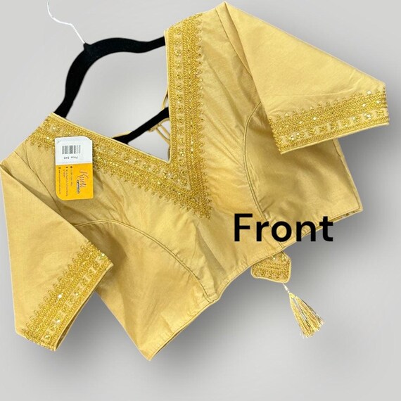 Golden blouse | V neck